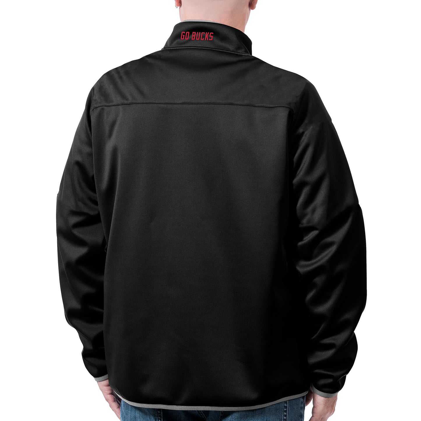 Ohio State Buckeyes Franchise Club Mens Softshell Full Zip Jacket Black