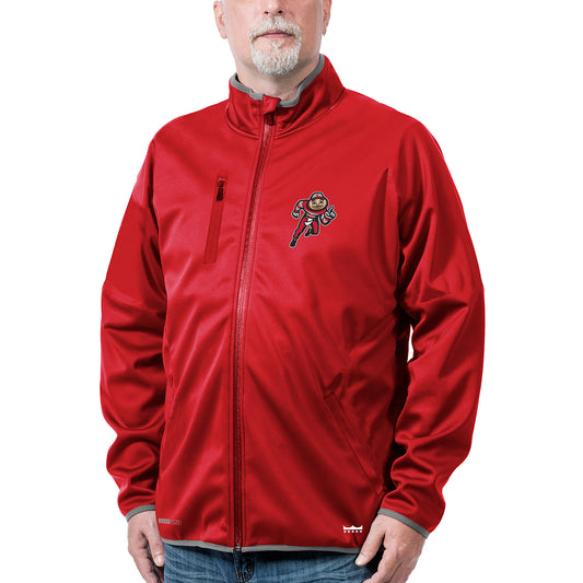 Ohio State Buckeyes Franchise Club Mens Softshell Full Zip Jacket Red