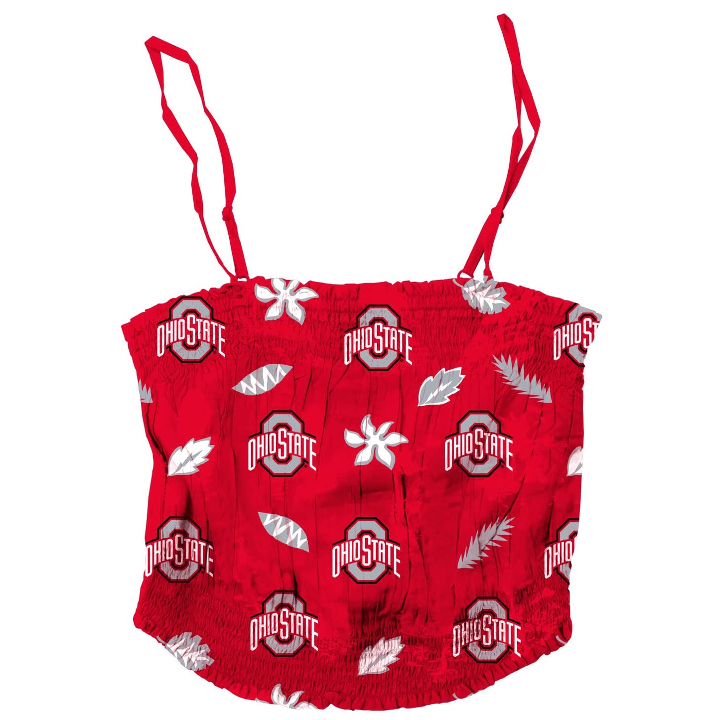 Ohio State Buckeyes Wes and Willy Womens Halter Half Top Tank