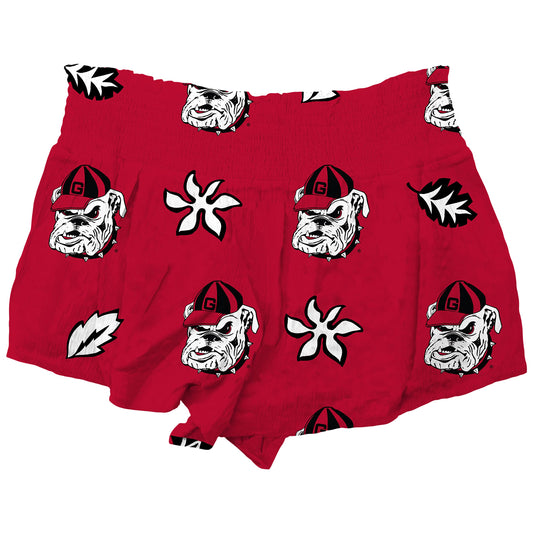 Georgia Bulldogs Wes and Willy Womens Beach Short