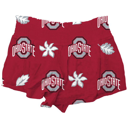 Ohio State Buckeyes Wes and Willy Womens Beach Short