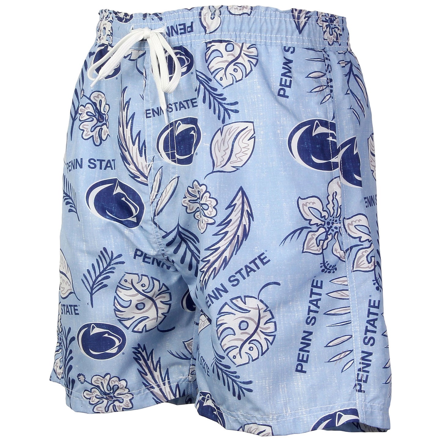 Penn State Nittany Lions Wes and Willy Mens College Vintage Floral Swim Trunks