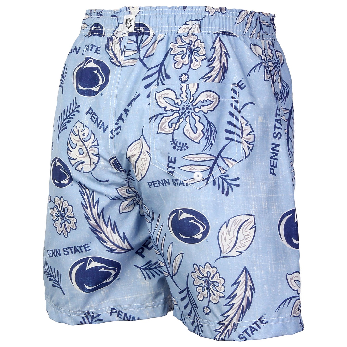 Penn State Nittany Lions Wes and Willy Mens College Vintage Floral Swim Trunks
