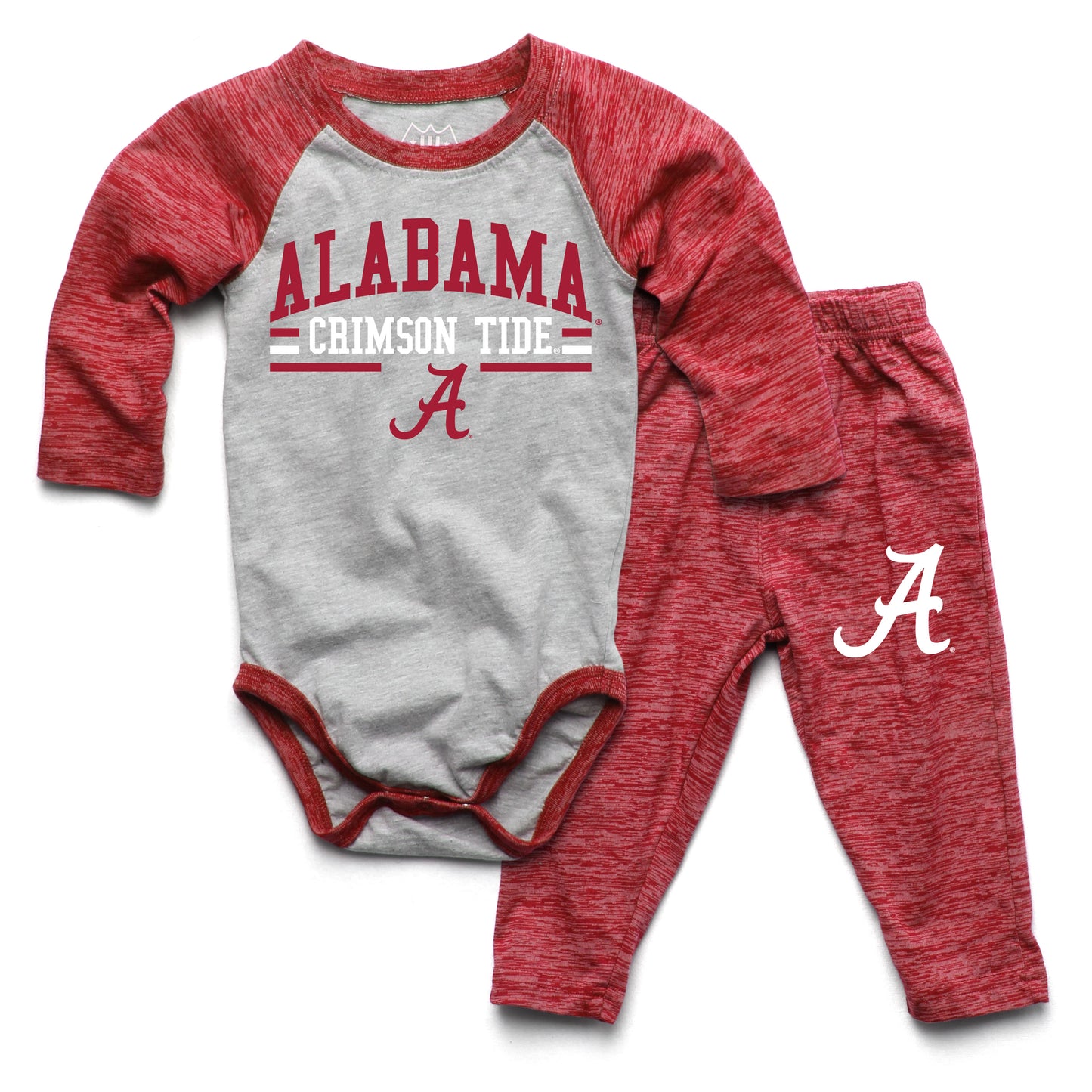 Alabama Crimson Tide Wes and Willy Baby College Team Hopper and Pant Set