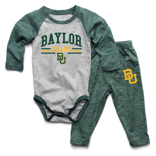 Baylor Bears Wes and Willy Baby College Team Hopper and Pant Set