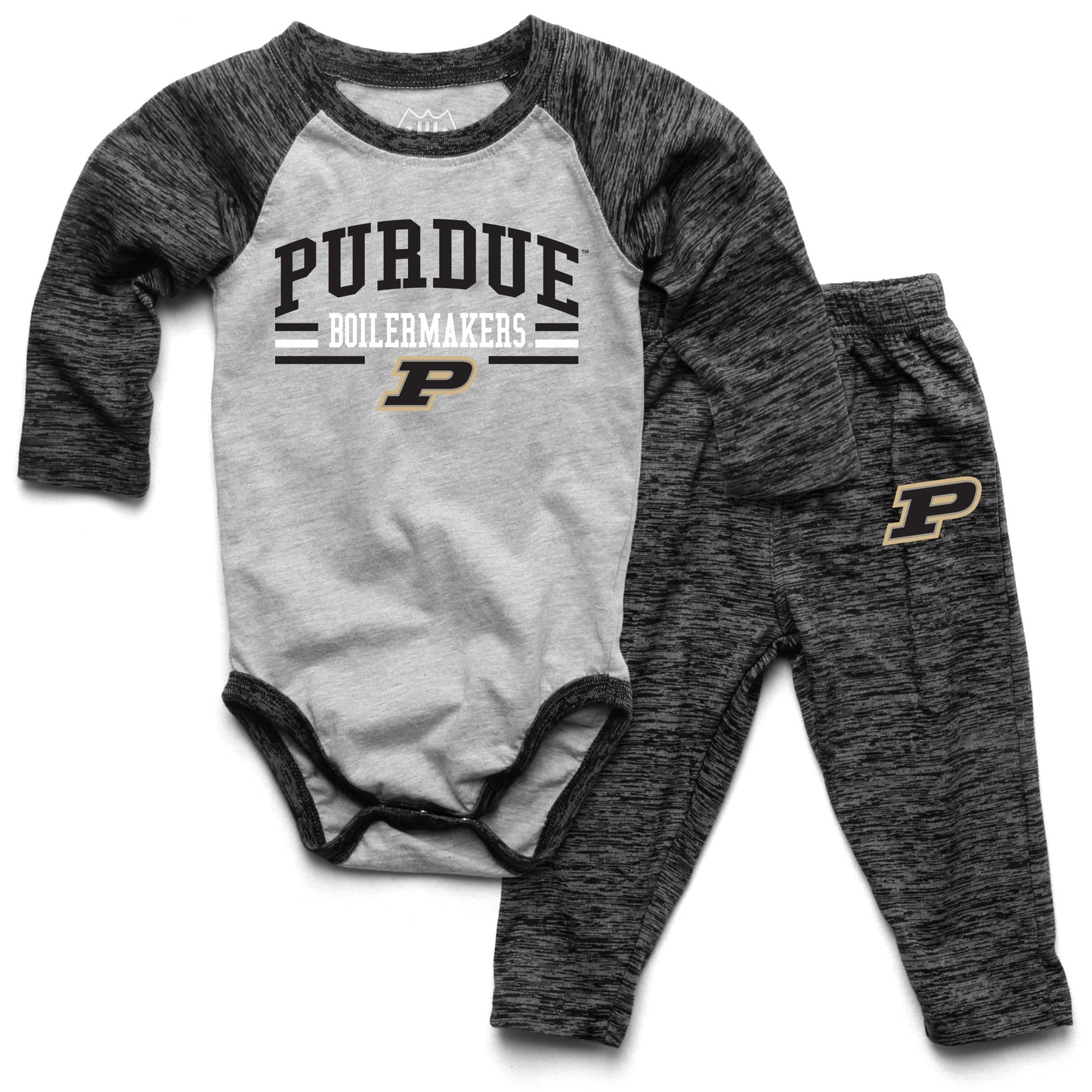 Purdue Boilermakers Wes and Willy Baby College Team Hopper and Pant Set