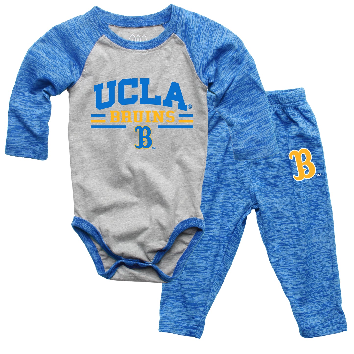 UCLA Bruins Wes and Willy Baby College Team Hopper and Pant Set