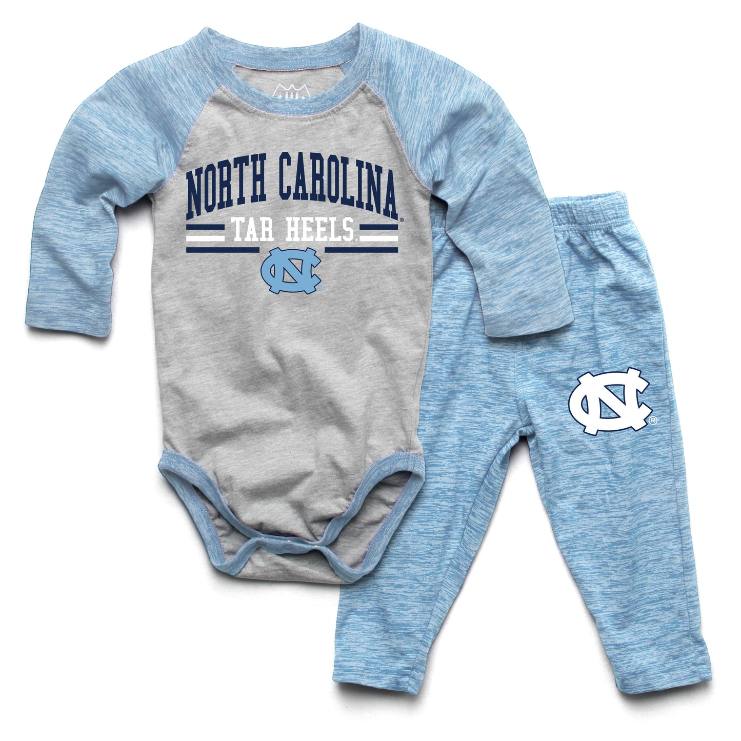 North Carolina Tar Heels Wes and Willy Baby College Team Hopper and Pant Set