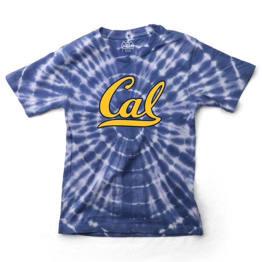 Cal Berkeley Bears Wes and Willy Youth College Team Tie Dye T-Shirt