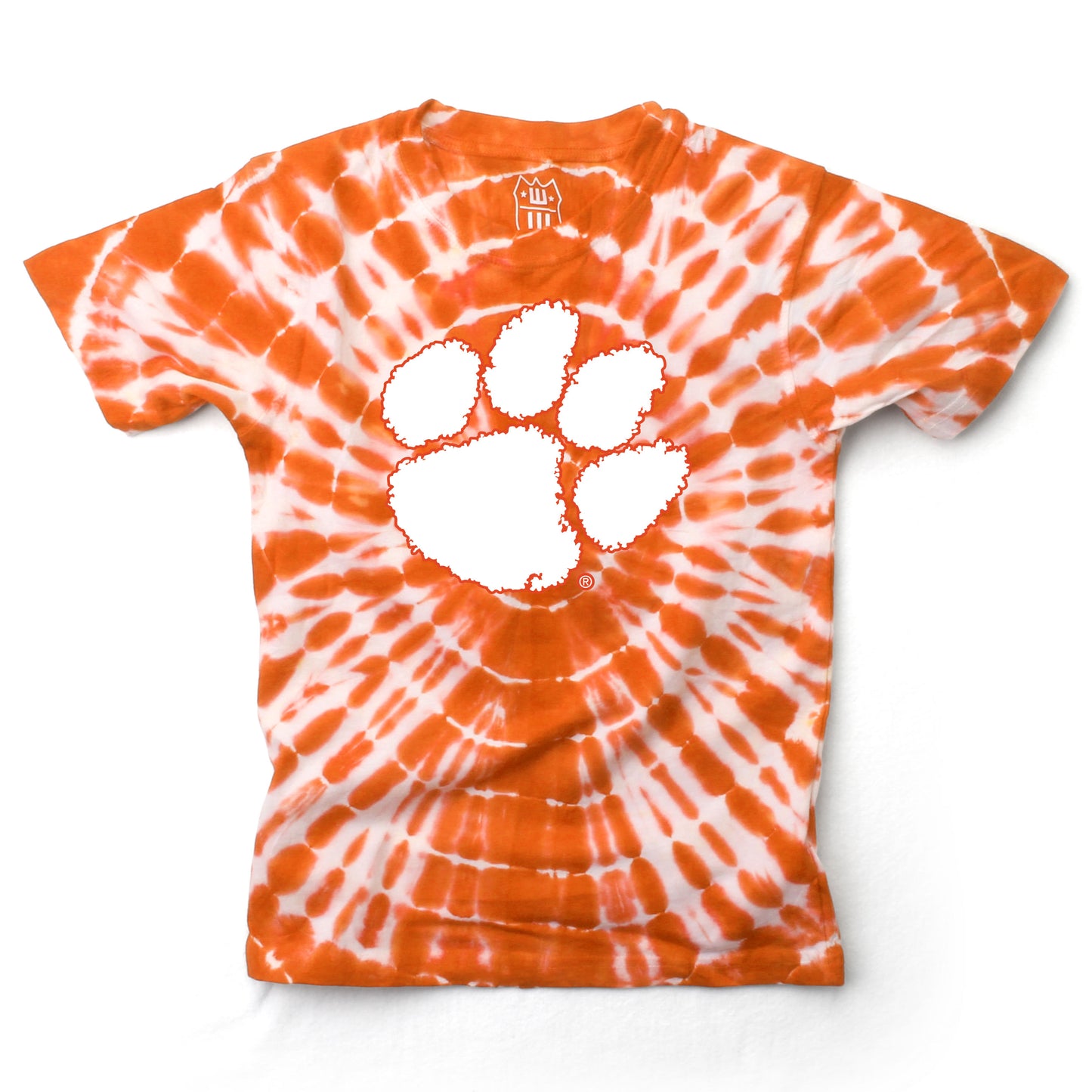 Clemson Tigers Wes and Willy Youth College Team Tie Dye T-Shirt