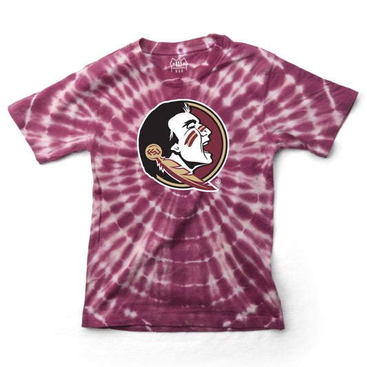 Florida State Seminoles Wes and Willy Youth College Team Tie Dye T-Shirt