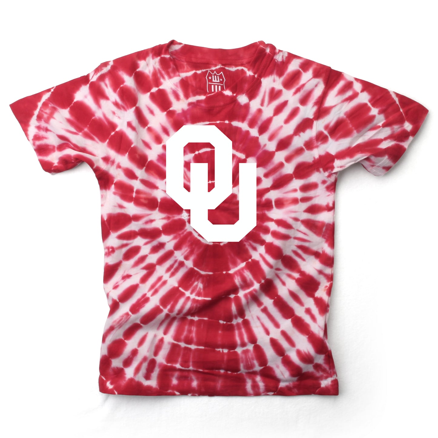 Oklahoma Sooners Wes and Willy Youth College Team Tie Dye T-Shirt
