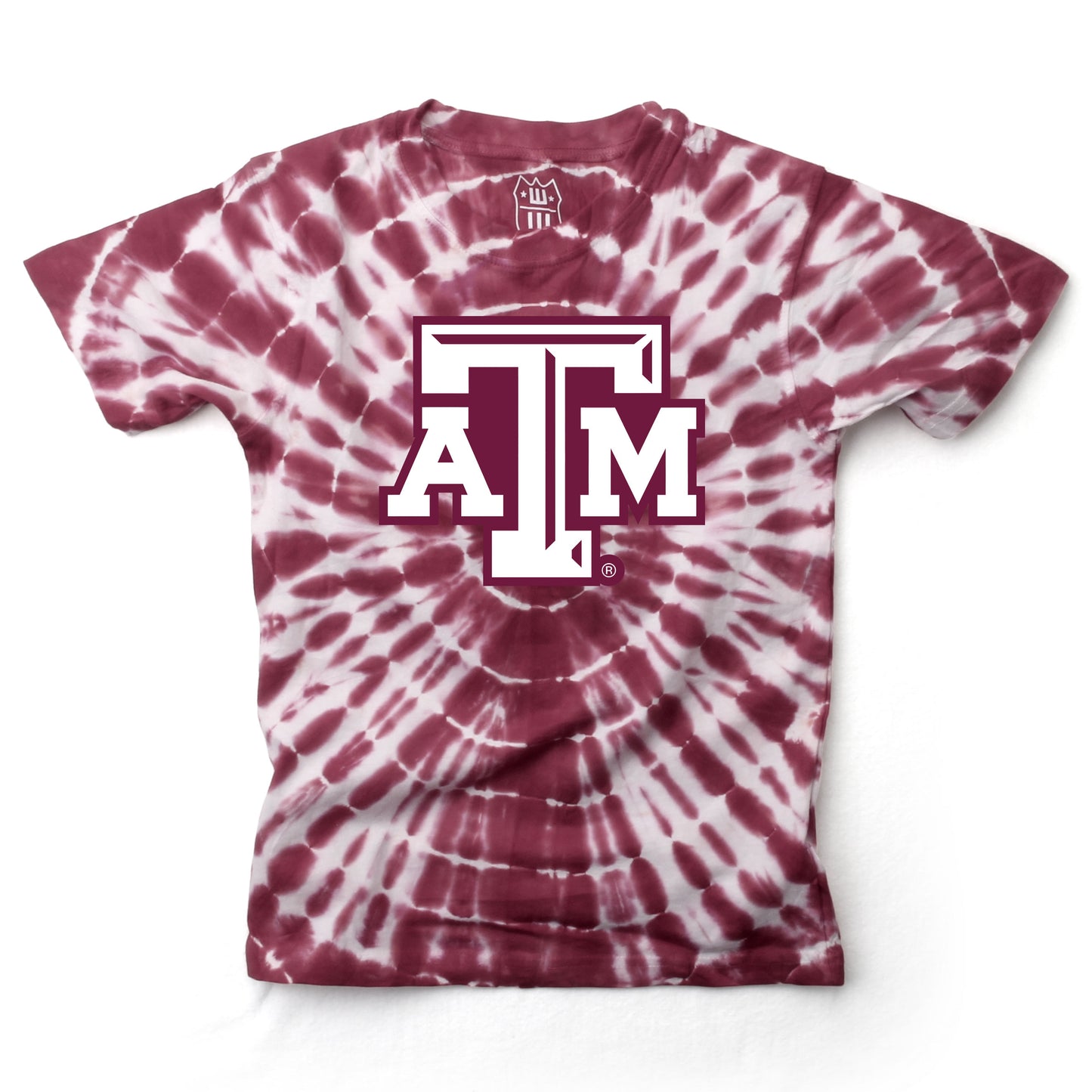 Texas A&M Aggies Wes and Willy Youth College Team Tie Dye T-Shirt