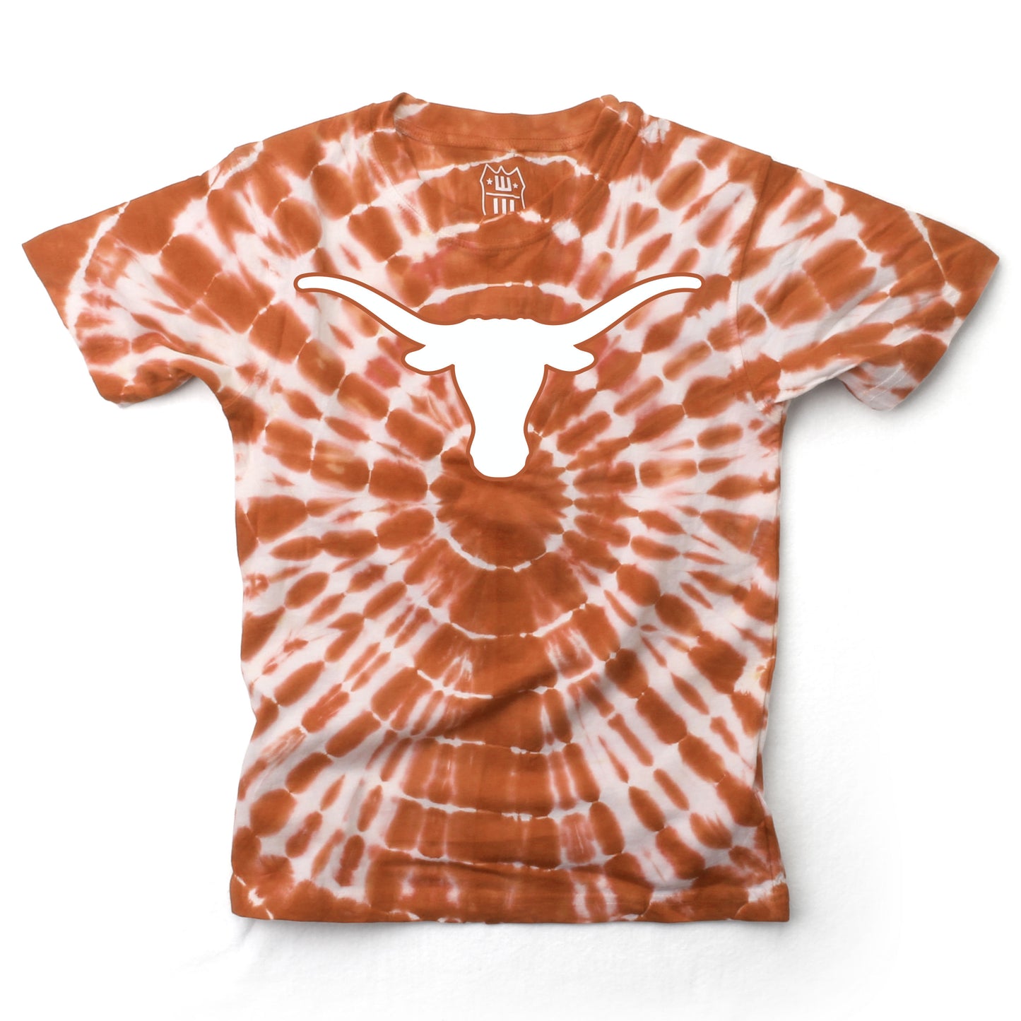 Texas Longhorns Wes and Willy Youth College Team Tie Dye T-Shirt