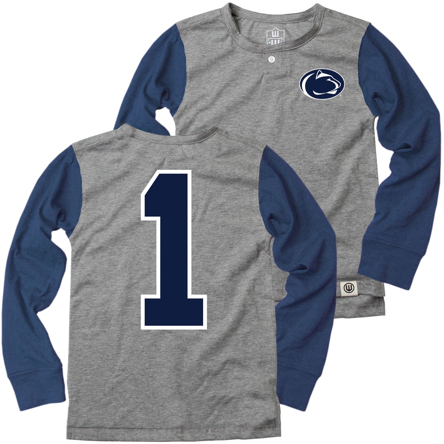 Penn State Nittany Lions Wes and Willy Boys Long Sleeve Henley Shirt
