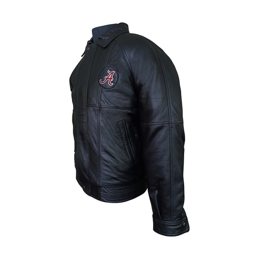 Alabama Crimson Tide Franchise Club Mens Ace Leather Jacket