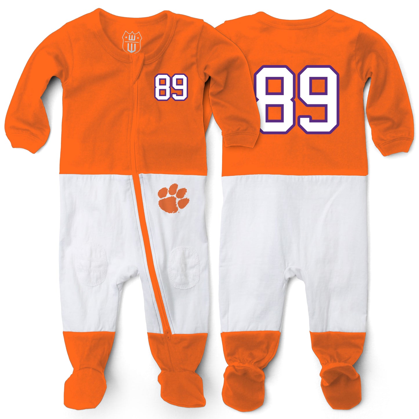 Clemson Tigers Wes and Willy Baby College Football Jersey Sleeper