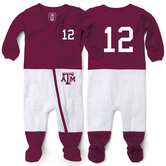 Texas A&M Aggies Wes and Willy Baby College Football Jersey Sleeper