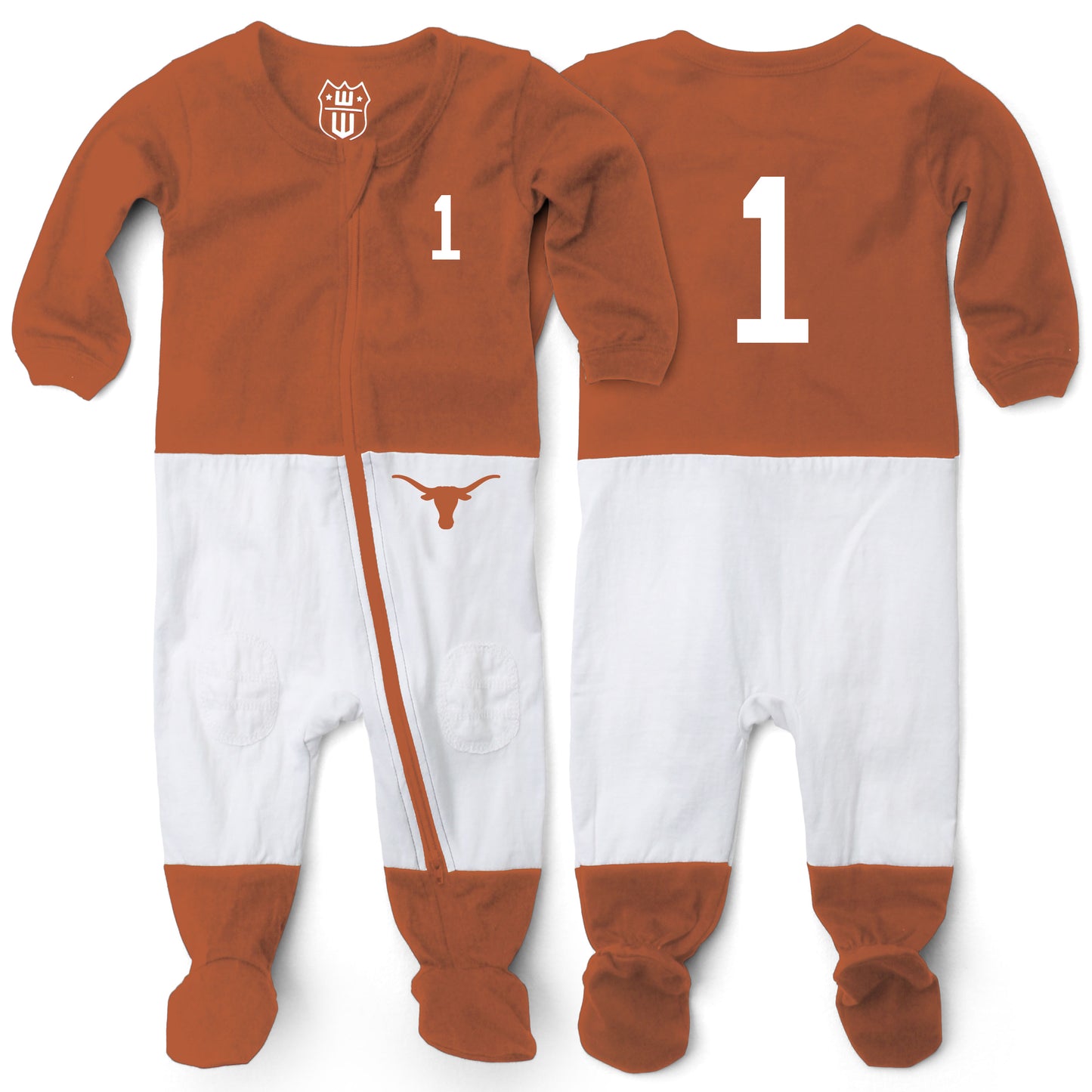 Texas Longhorns Wes and Willy Baby College Football Jersey Sleeper