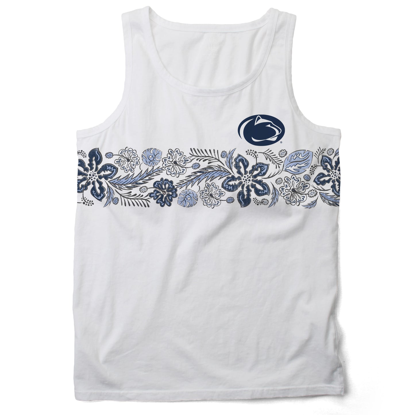 Penn State Nittany Lions Wes and Willy Mens Floral Tank Top