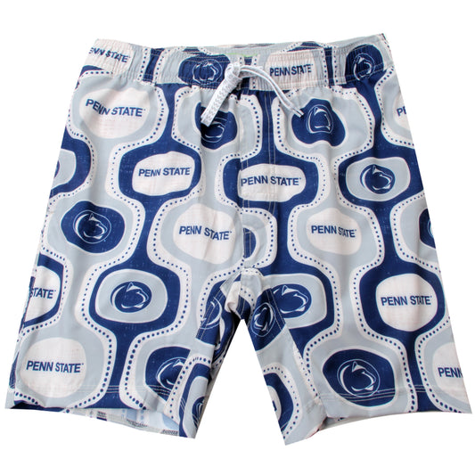 Penn State Nittany Lions Wes and Willy Mens College Cabana Boy Retro Tech Swim Trunk