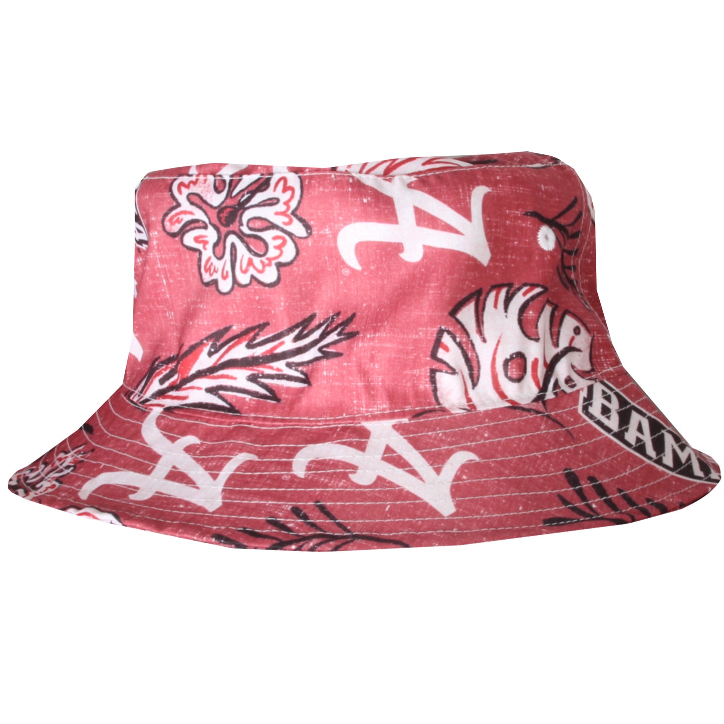 Alabama Crimson Tide Wes and Willy Mens Vintage Floral Bucket Hat