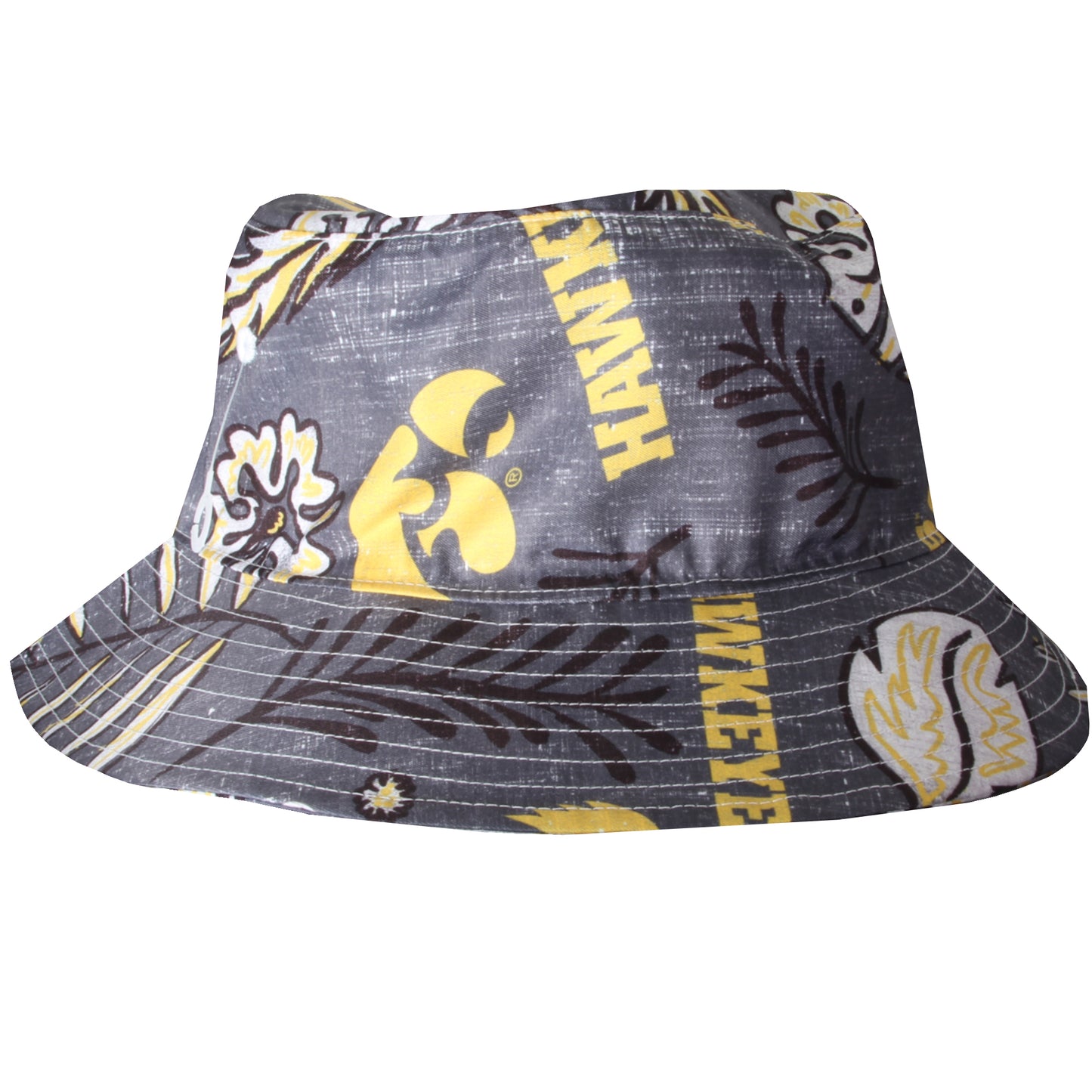 Iowa Hawkeyes Wes and Willy Mens Vintage Floral Bucket Hat