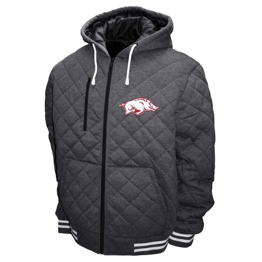 Arkansas Razorbacks Franchise Club Mens Diamond Quilted Full Zip Jacket