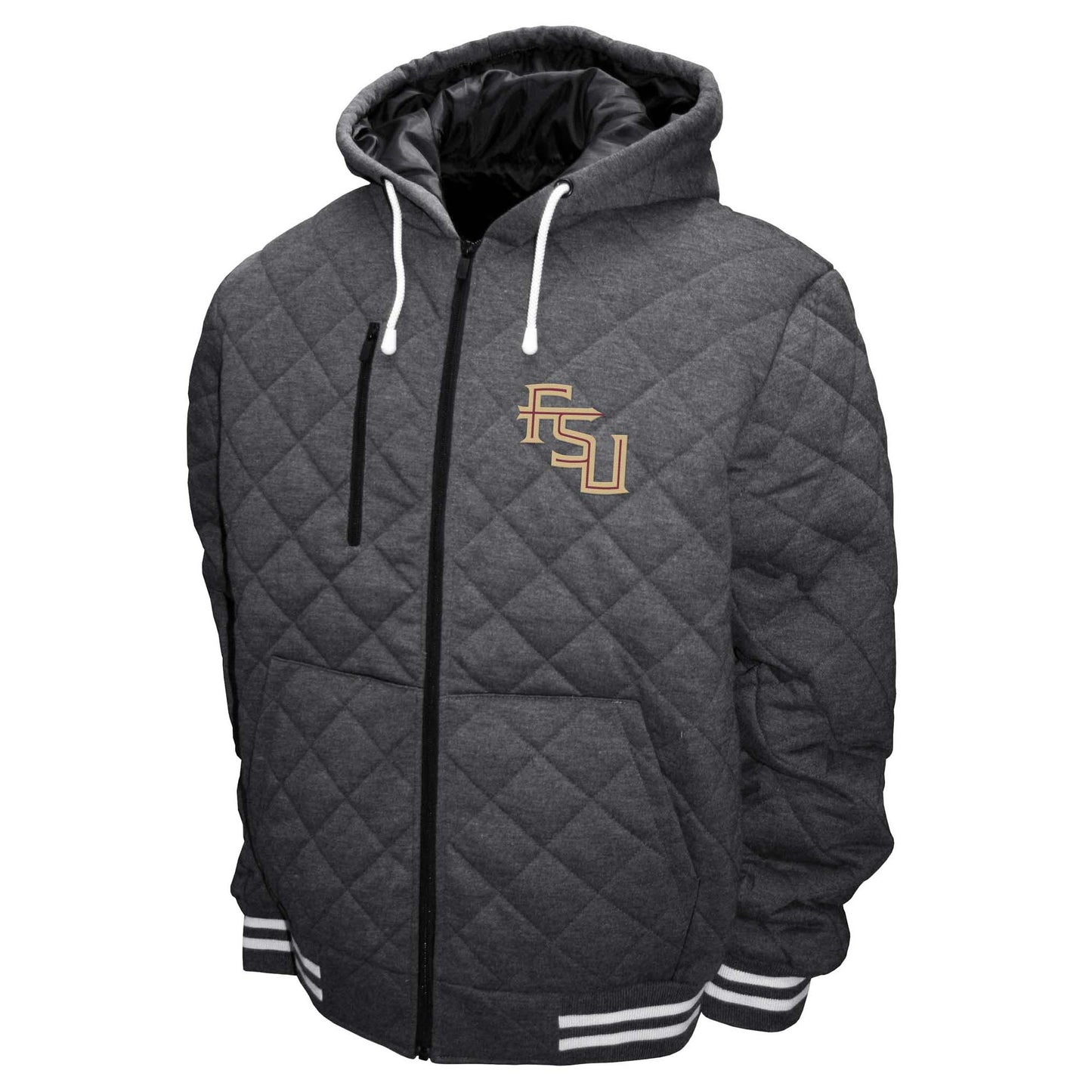 Florida State Seminoles Franchise Club Mens Diamond Quilted Full Zip Jacket