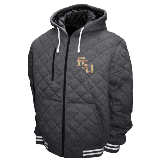 Florida State Seminoles Franchise Club Mens Diamond Quilted Full Zip Jacket