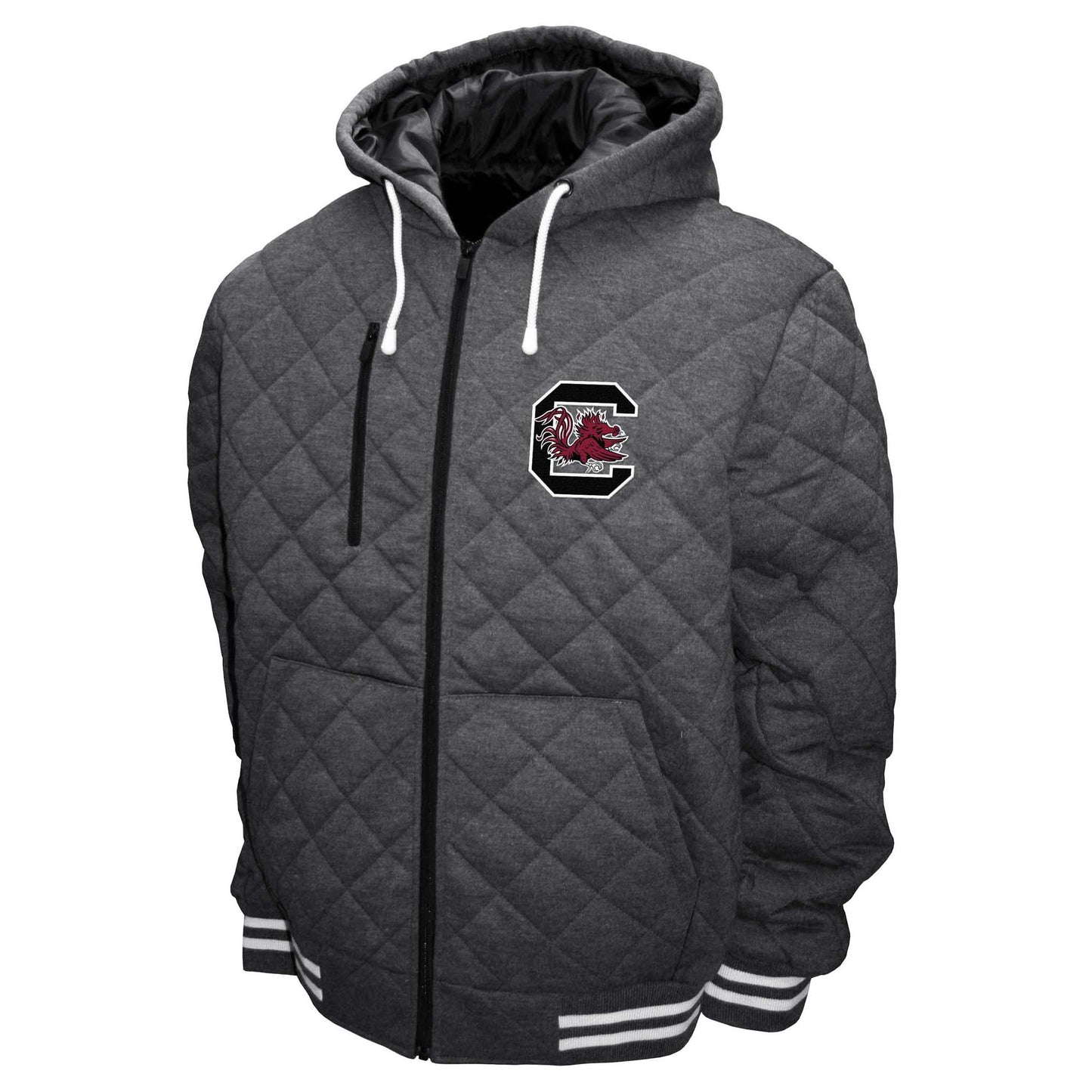 South Carolina Gamecocks Franchise Club Mens Diamond Quilted Full Zip Jacket