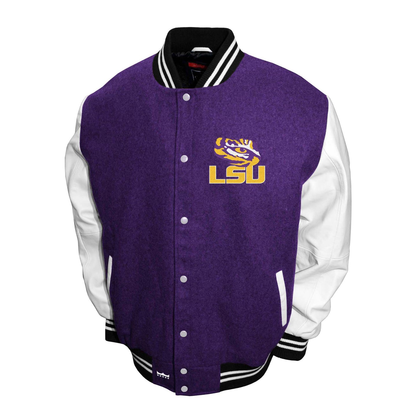 LSU Tigers Franchise Club Mens Graduate Wool Varsity Letterman Jacket