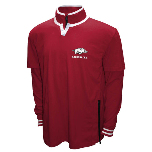 Arkansas Razorbacks Franchise Club Mens NCAA 3 In 1 Double Down Systems Jacket