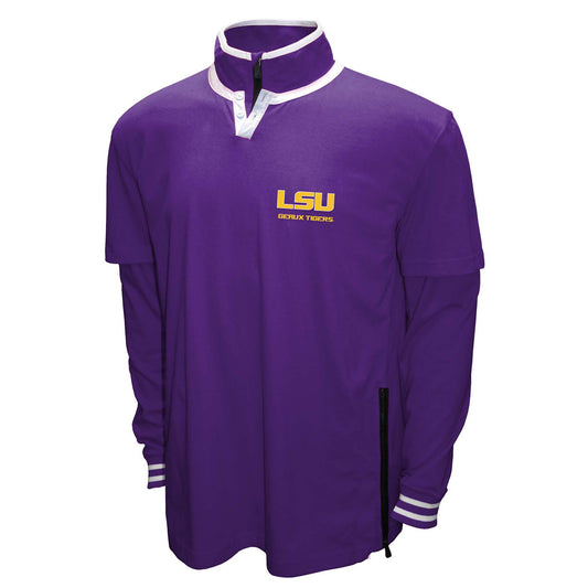 LSU Tigers Franchise Club Mens NCAA 3 In 1 Double Down Systems Jacket