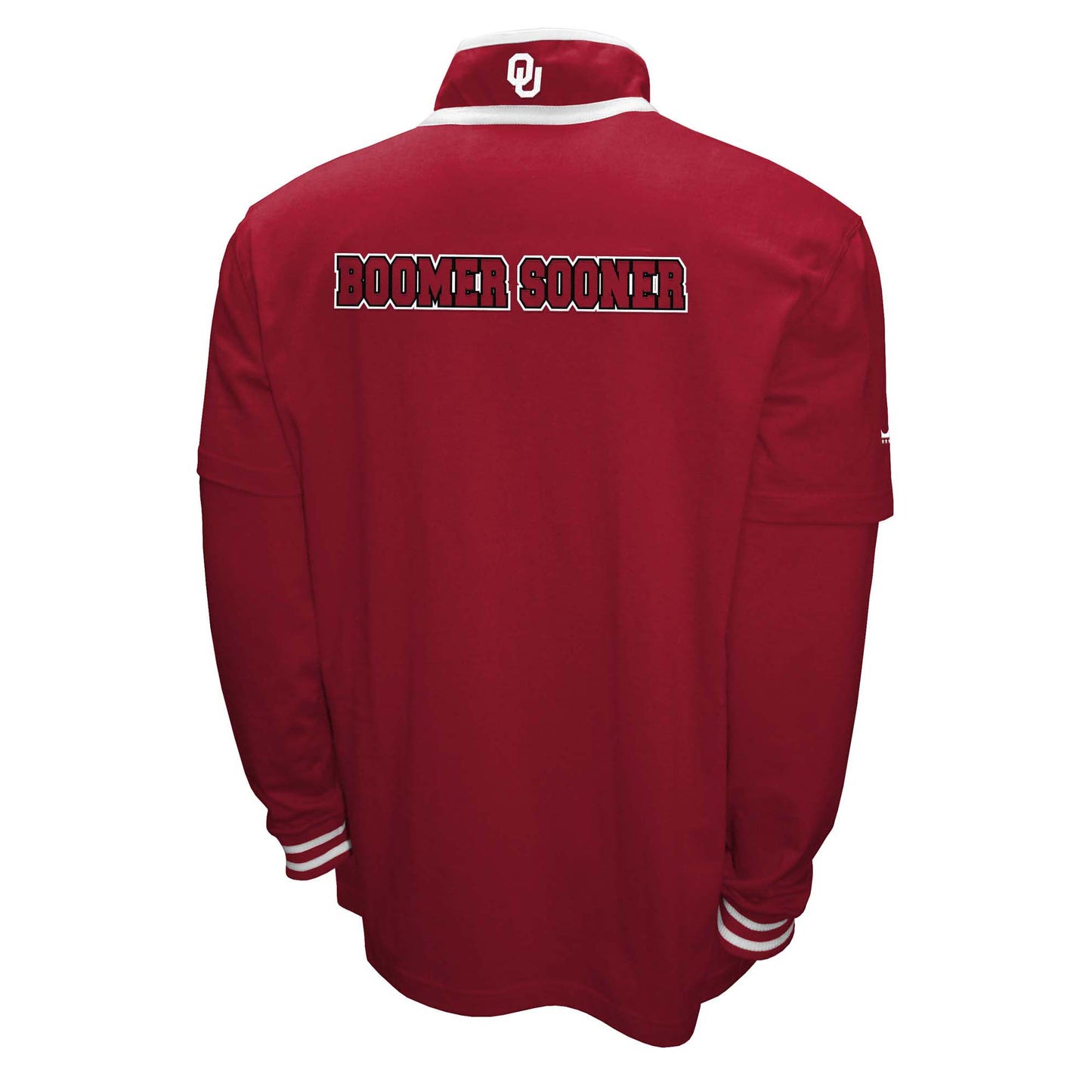 Oklahoma Sooners Franchise Club Mens NCAA 3 In 1 Double Down Systems Jacket