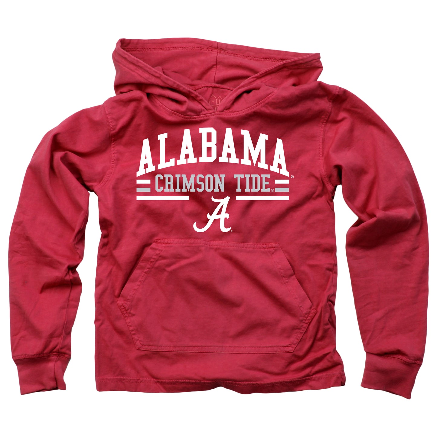 Alabama Crimson Tide Wes and Willy Youth and Little Boys Long Sleeve Hooded T-Shirt