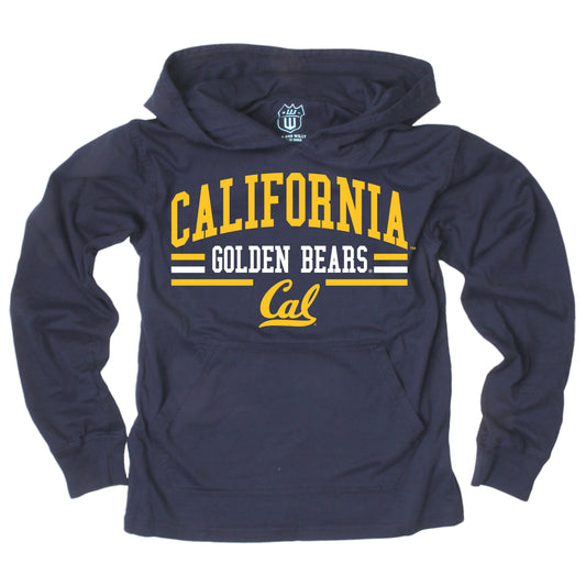 Cal Berkeley Bears Wes and Willy Youth Boys Long Sleeve Hooded T-Shirt