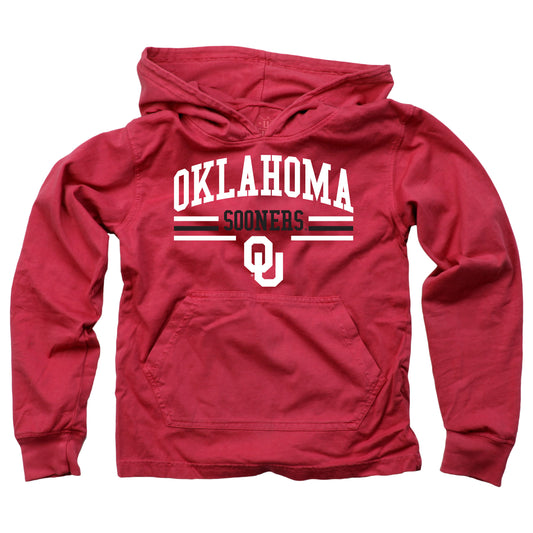 Oklahoma Sooners Wes and Willy Youth and Little Boys Long Sleeve Hooded T-Shirt