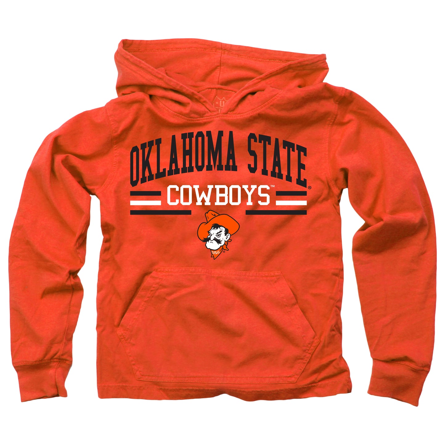 Oklahoma State Cowboys Wes and Willy Youth Boys Long Sleeve Hooded T-Shirt