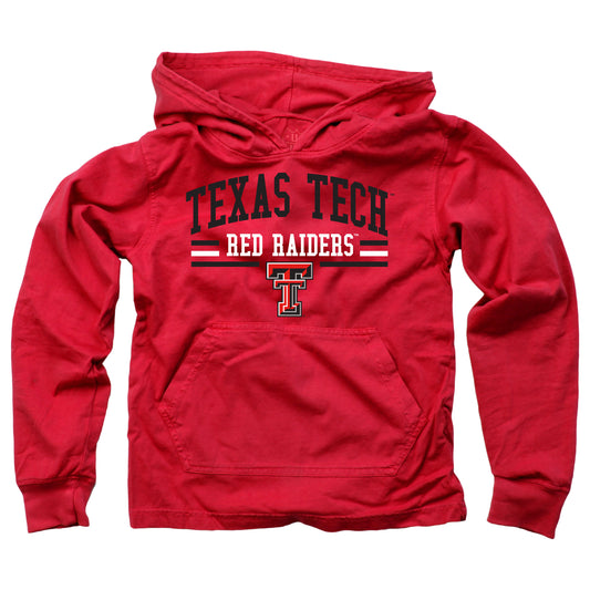 Texas Tech Red Raiders Wes and Willy Youth Boys Long Sleeve Hooded T-Shirt