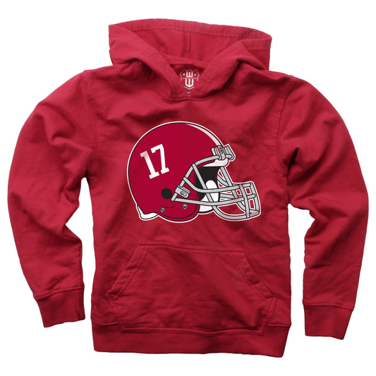 Alabama Crimson Tide Wes and Willy Youth Boys Helmet Logo Pullover Hoodie