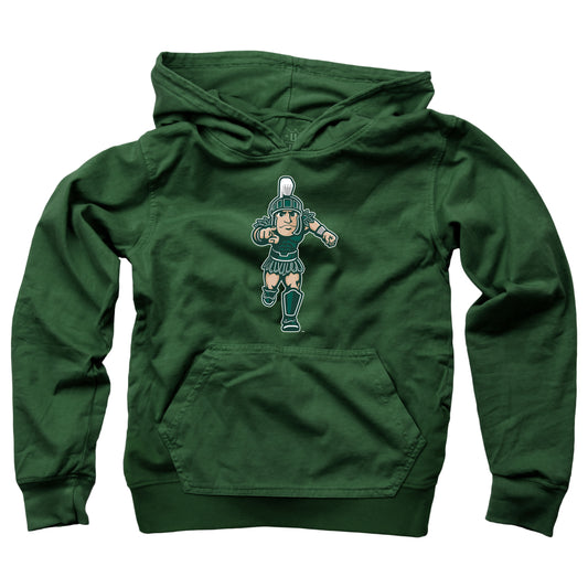 Michigan State Spartans Wes and Willy Youth Boys Team Logo Pullover Hoodie