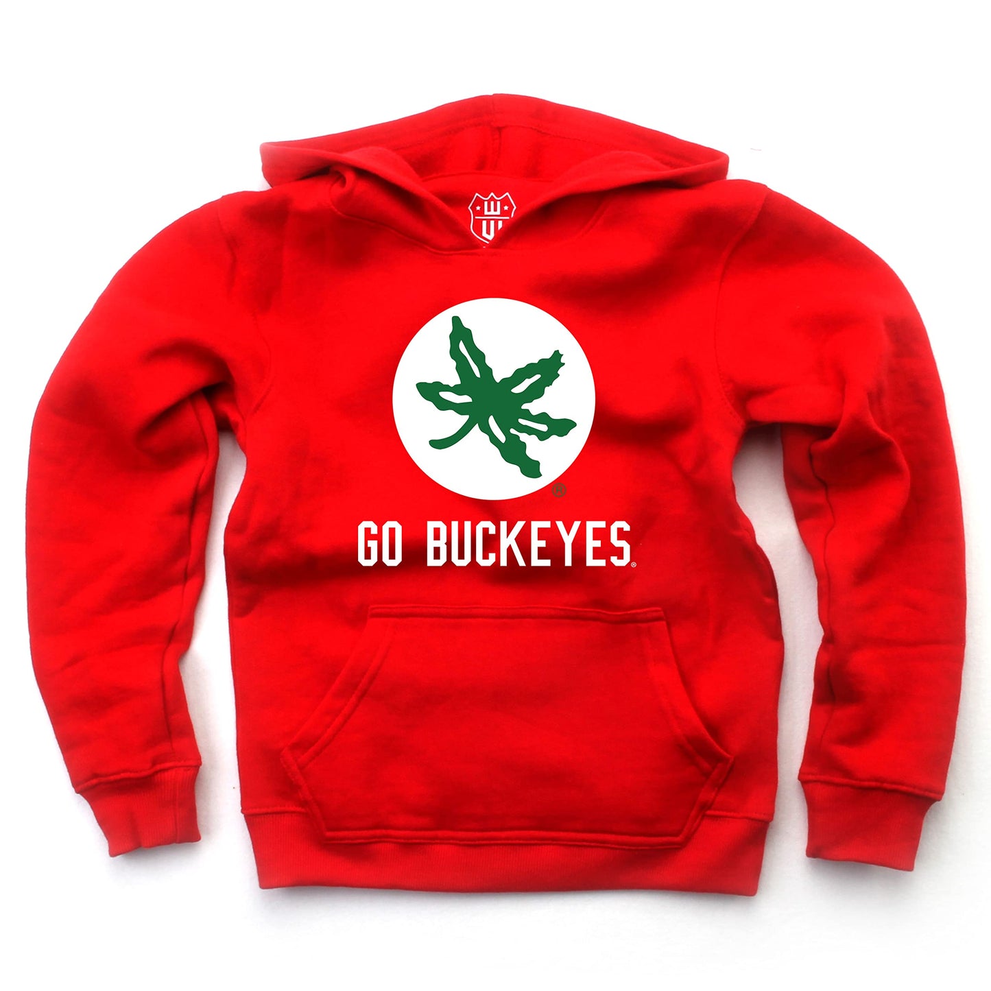 Ohio State Buckeyes Wes and Willy Youth Boys Team Slogan Pullover Hoodie - Red - Leaf