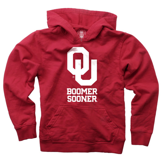 Oklahoma Sooners Wes and Willy Kids Team Slogan Pullover Hoodie