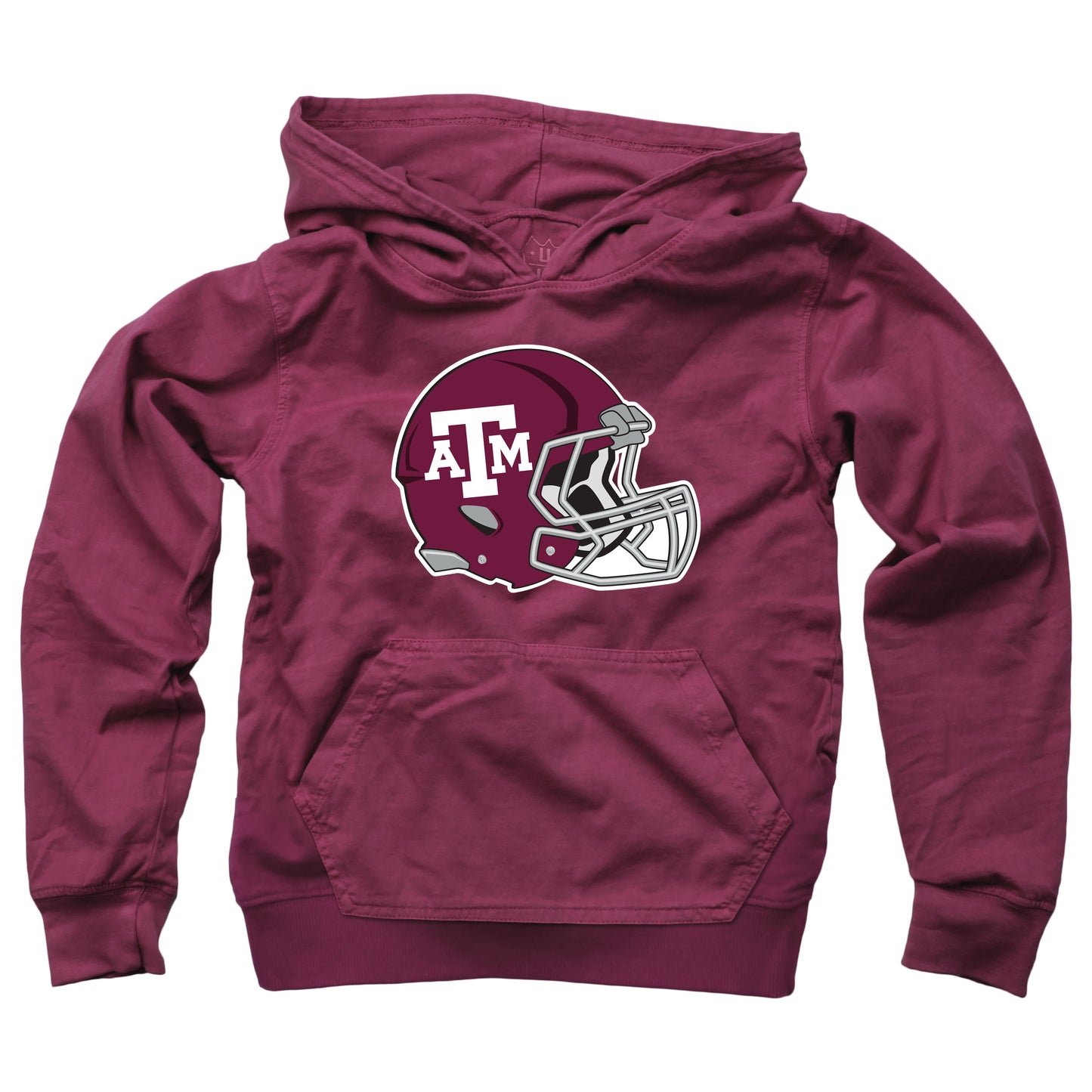 Texas A&M Aggies Wes and Willy Youth Boys Helmet Logo Pullover Hoodie