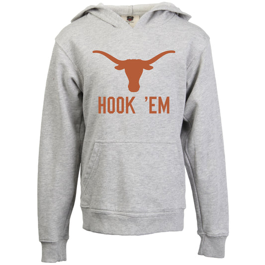 Texas Longhorns Wes and Willy Kids Team Slogan Pullover Hoodie