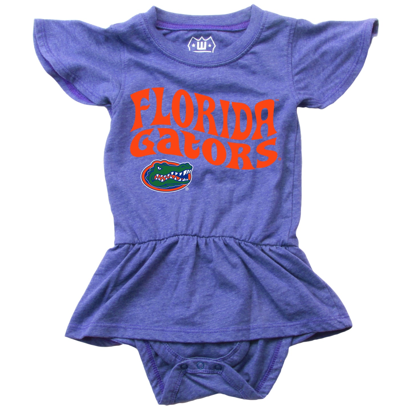 Florida Gators Wes and Willy Baby Girls College Team One Piece Hopper Skirt