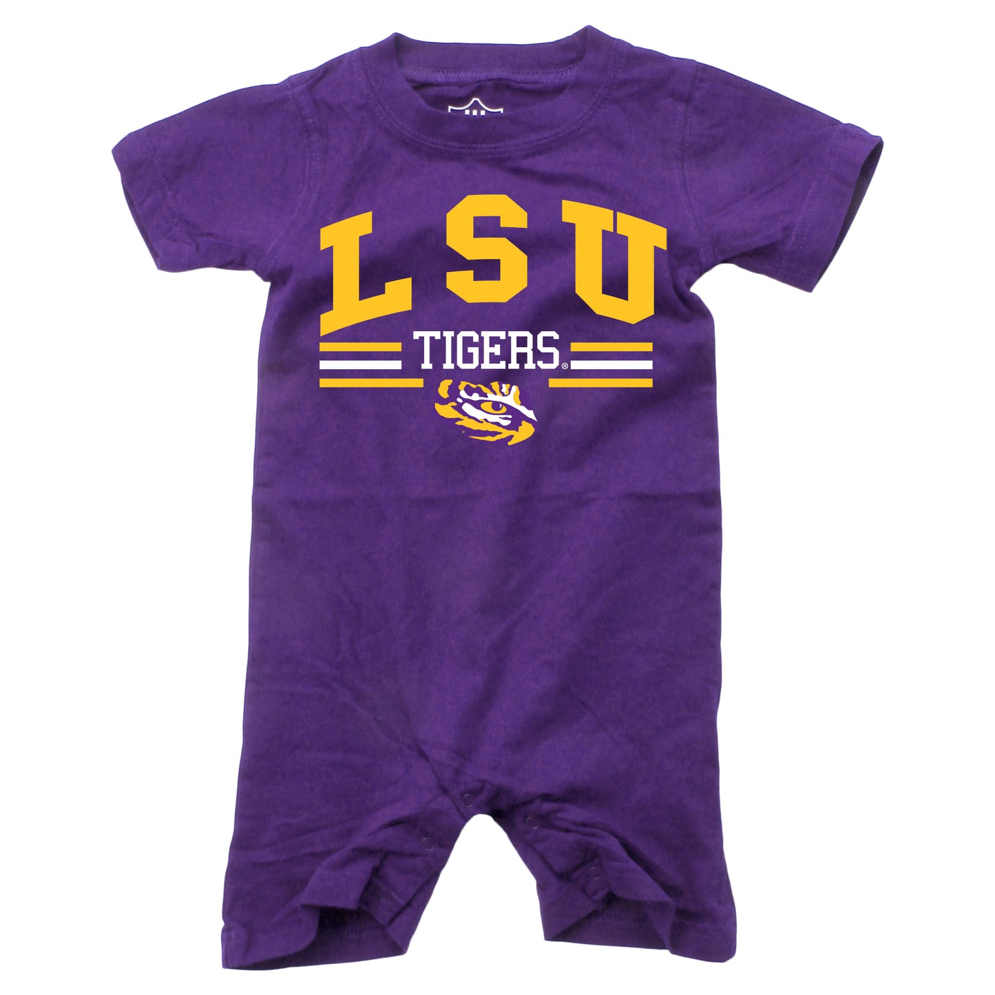 LSU Tigers Wes and Willy Baby College Team Shorts Romper