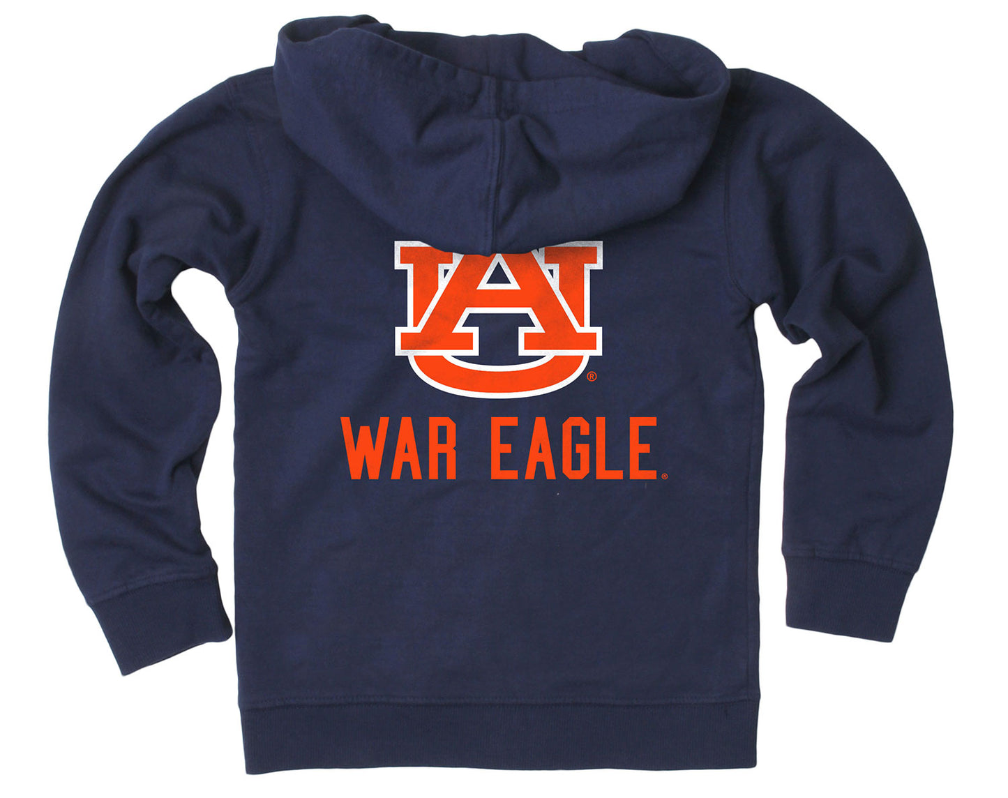 Auburn Tigers Wes and Willy Boys Zip Up Fleece Hooded Jacket