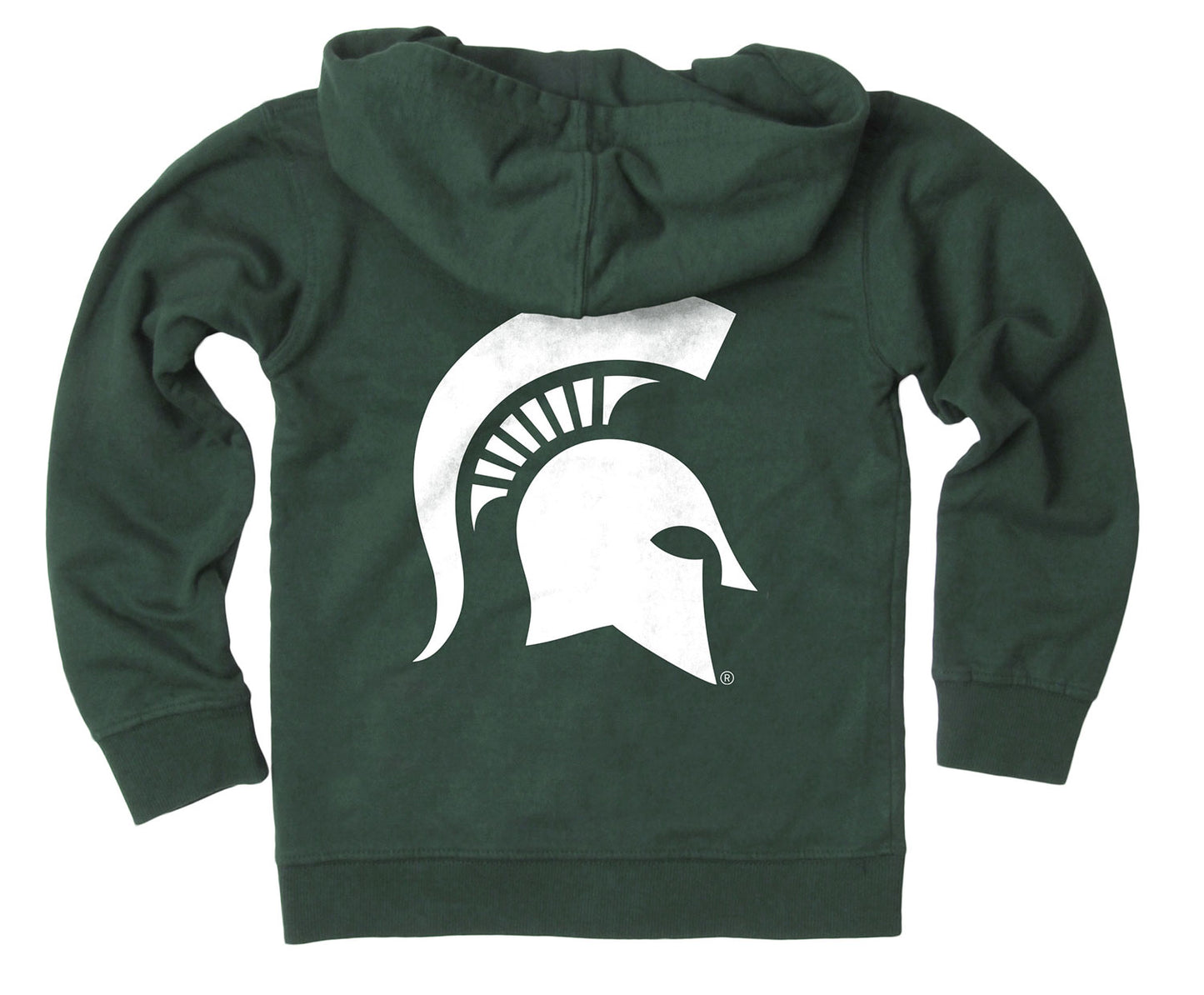 Michigan State Spartans Wes and Willy Boys Zip Up Fleece Hooded Jacket